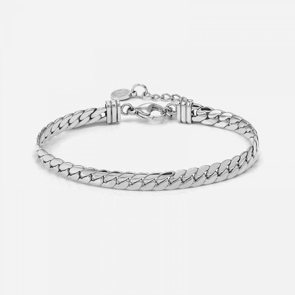 Ecclettica Silver 20cm Curb Chain Bracelet