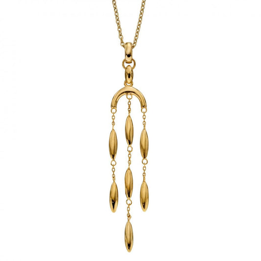 Gecko Elements 9ct Gold Cascade Pendant