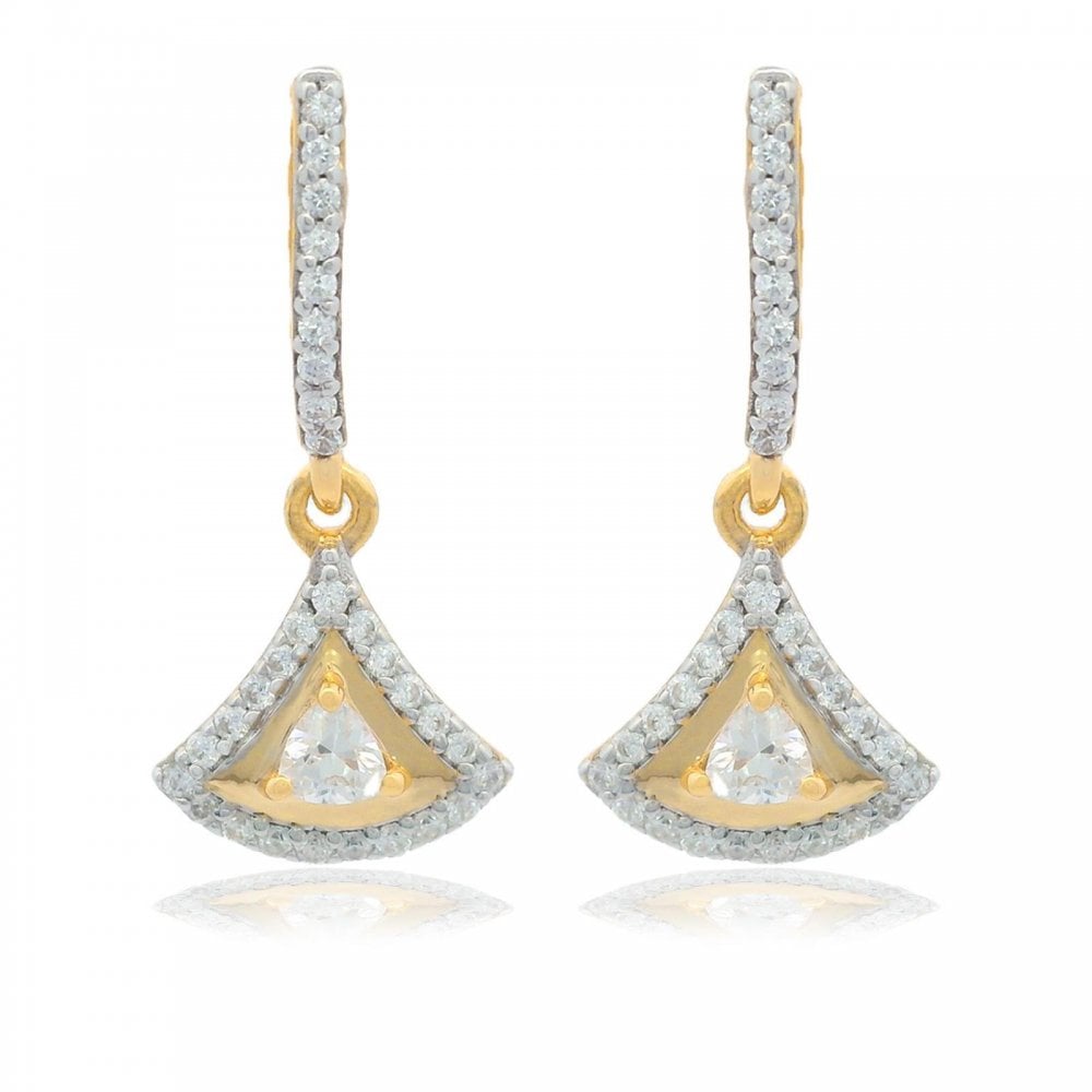 Georgini Chic Noel Fantastic Gold Plated Drop Earrings
