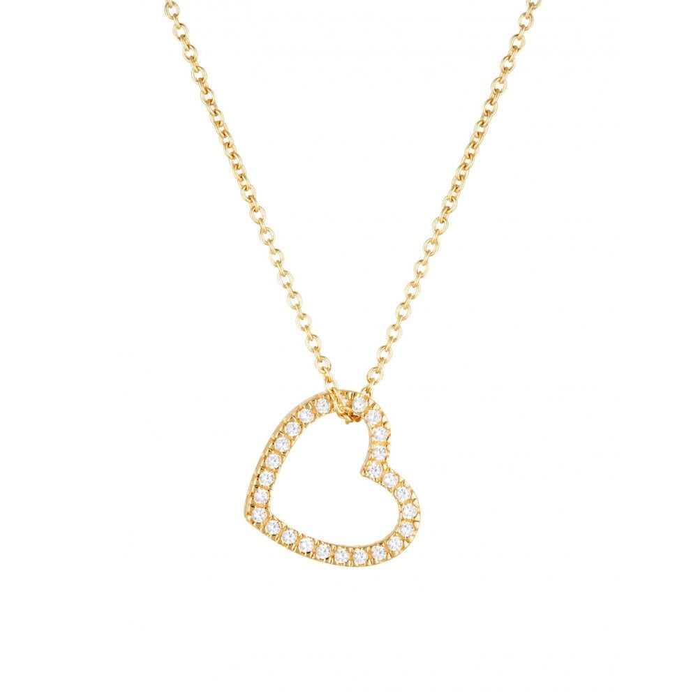 Georgini Hera CZ Heart Gold Plated Pendant