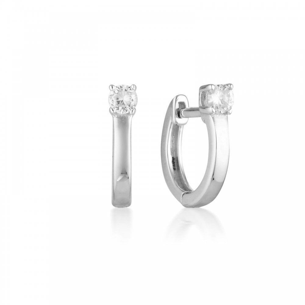 Georgini Love is in the Air Mia Silver Hoop Earrings