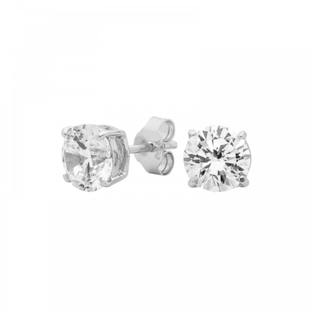 Georgini Silver Clear CZ Stud Earrings