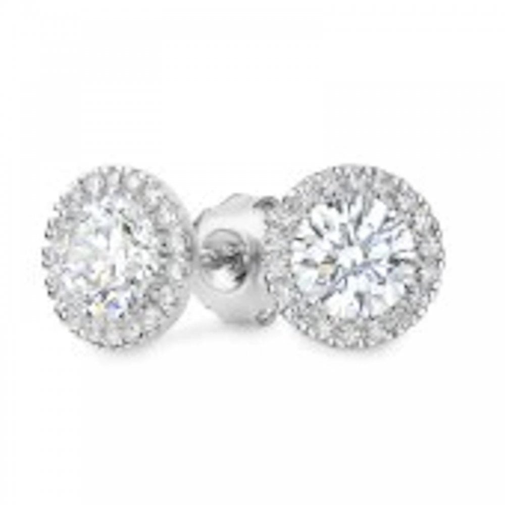 Georgini Yoyo CZ Cluster Silver Stud Earrings