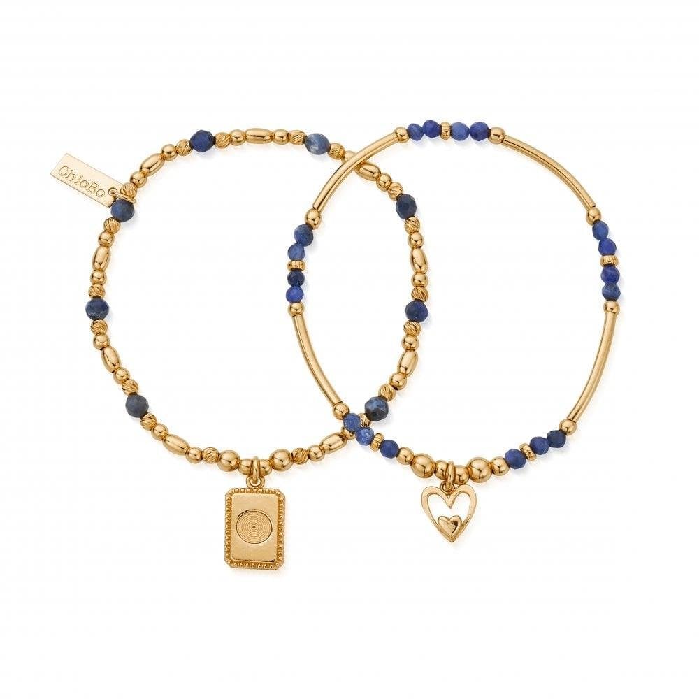 Gold Celebrate Sodalite Set of 2