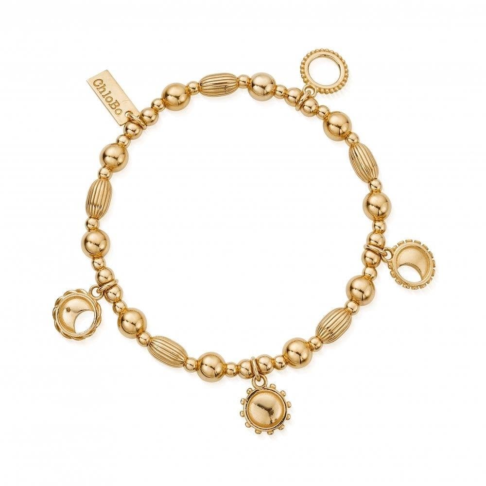 Gold Phases of the Goddess Bracelet