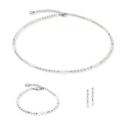 Necklace Princess Rhythm Silver-White