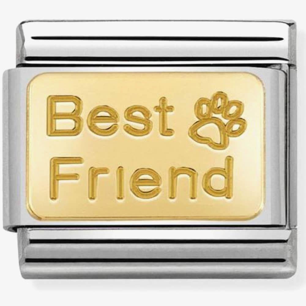 Nomination Best friend with Paw print Charm
