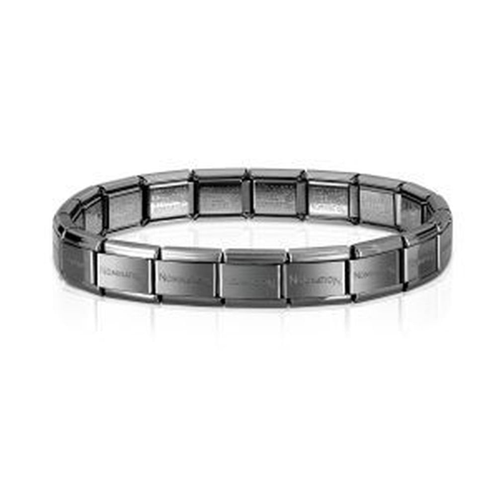 Nomination Gun Metal Bracelet