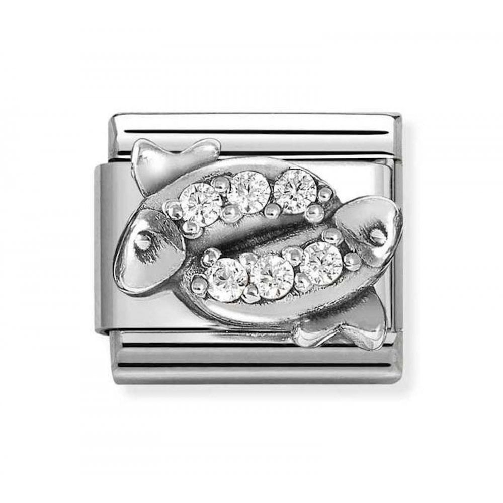 Nomination Link Pisces with Cubic Zirconias