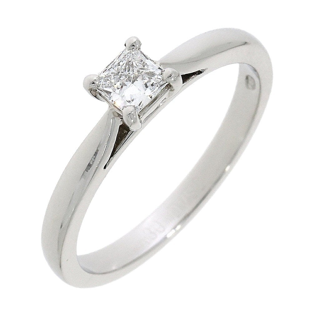Platinum Princess Cut Diamond Solitaire .30ct Ring