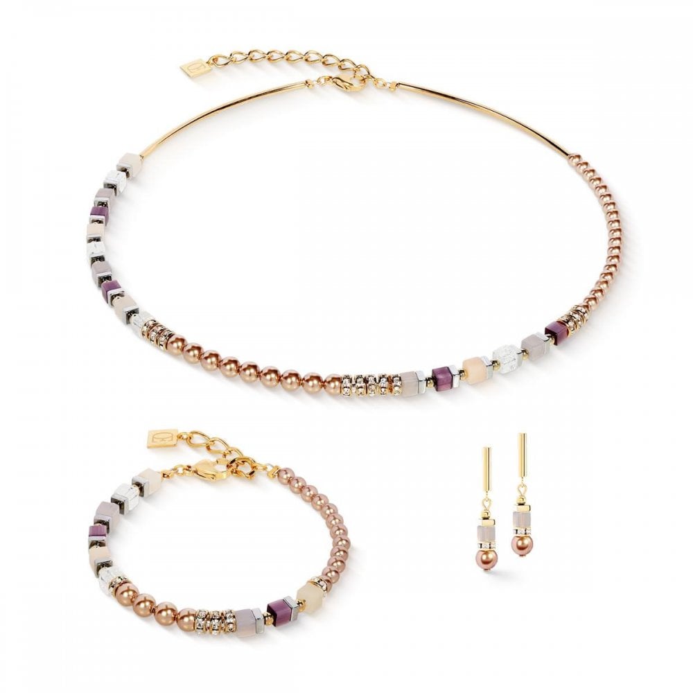 Precious Fusion Offset Grey Purple Bracelet