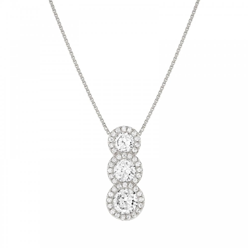 SeiDivina CZ Silver Necklace