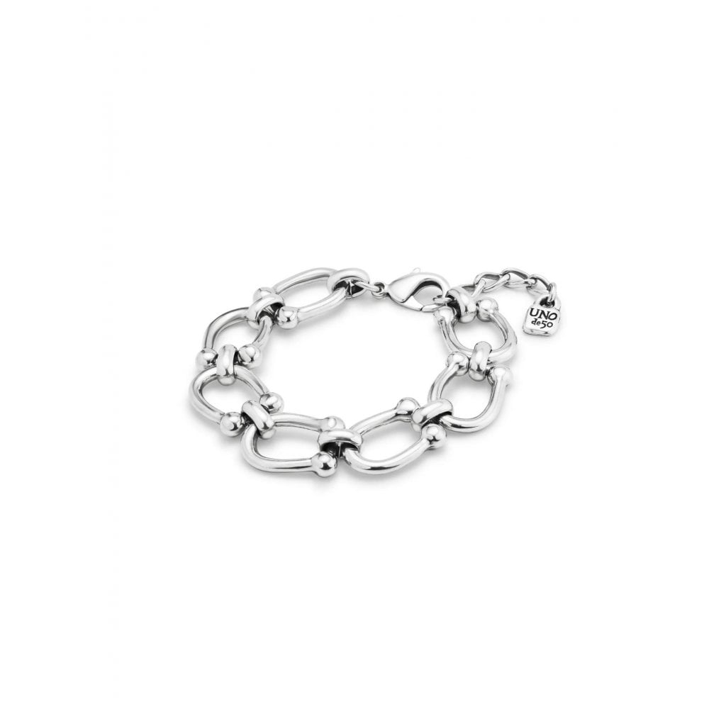Serotonin Silver Chain Link Bracelet