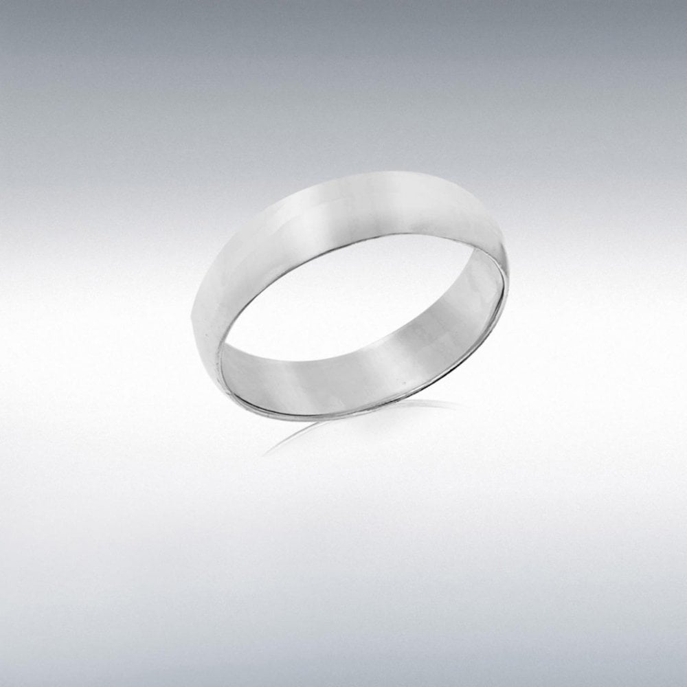 Silver 5mm Ring Size P