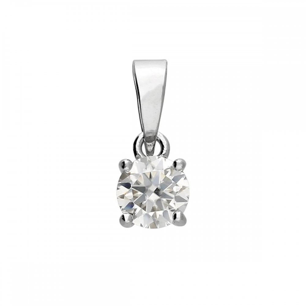 Silver 925 Classic 0.50ct Moissanite Pendant