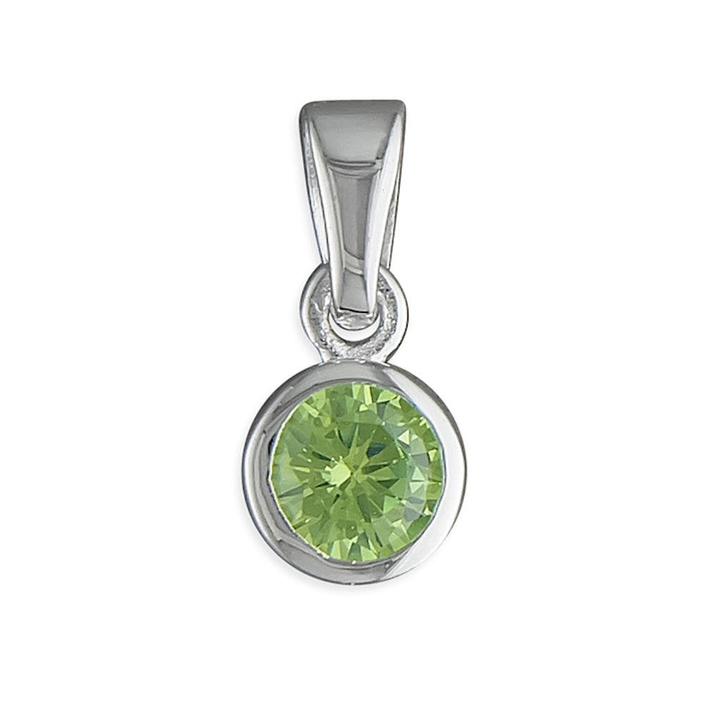 Silver August Birthstone Pendant