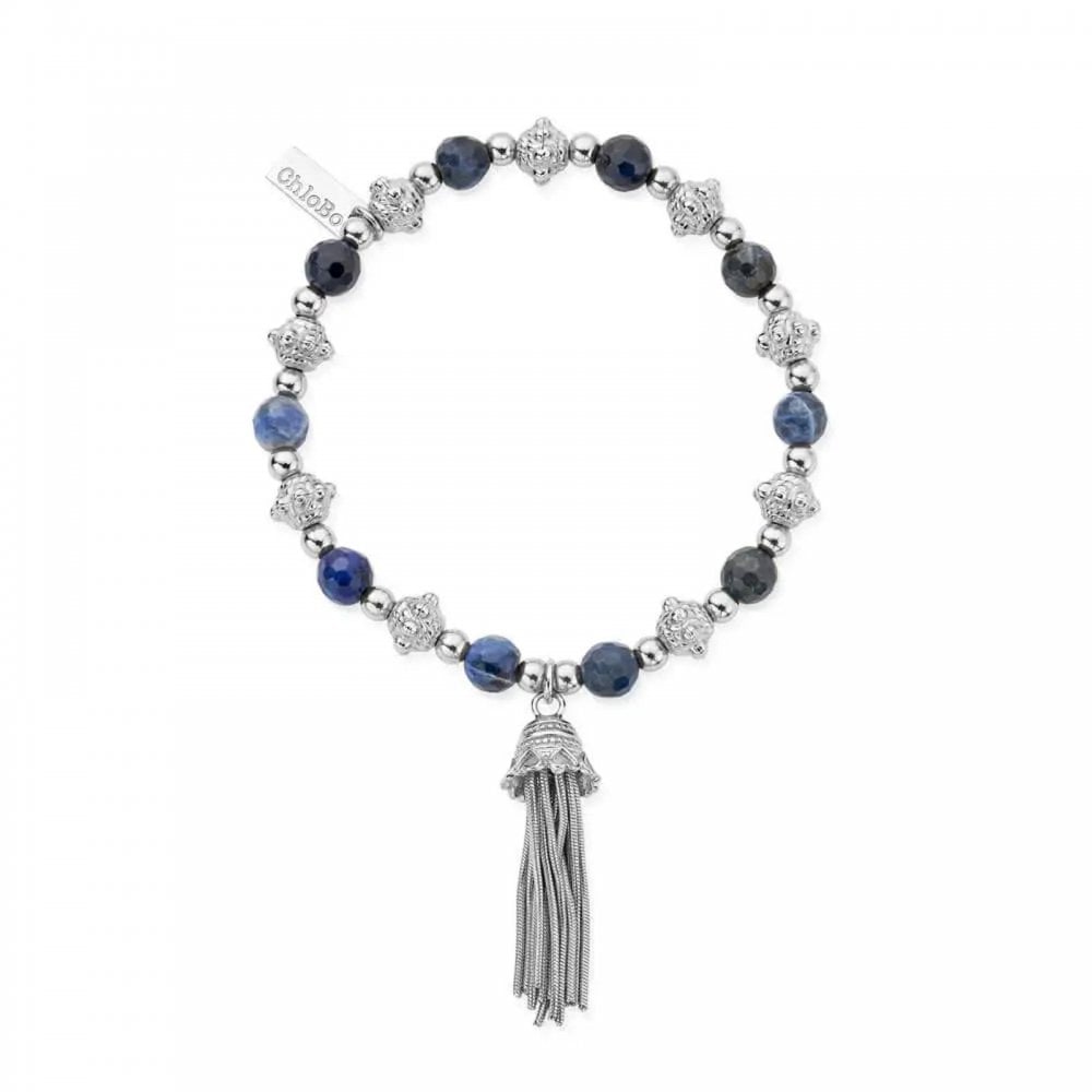 Silver Compassion Sodalite Bracelet