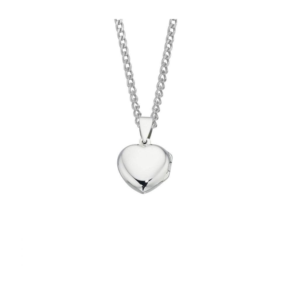 Silver Engravable Puffed Heart Locket