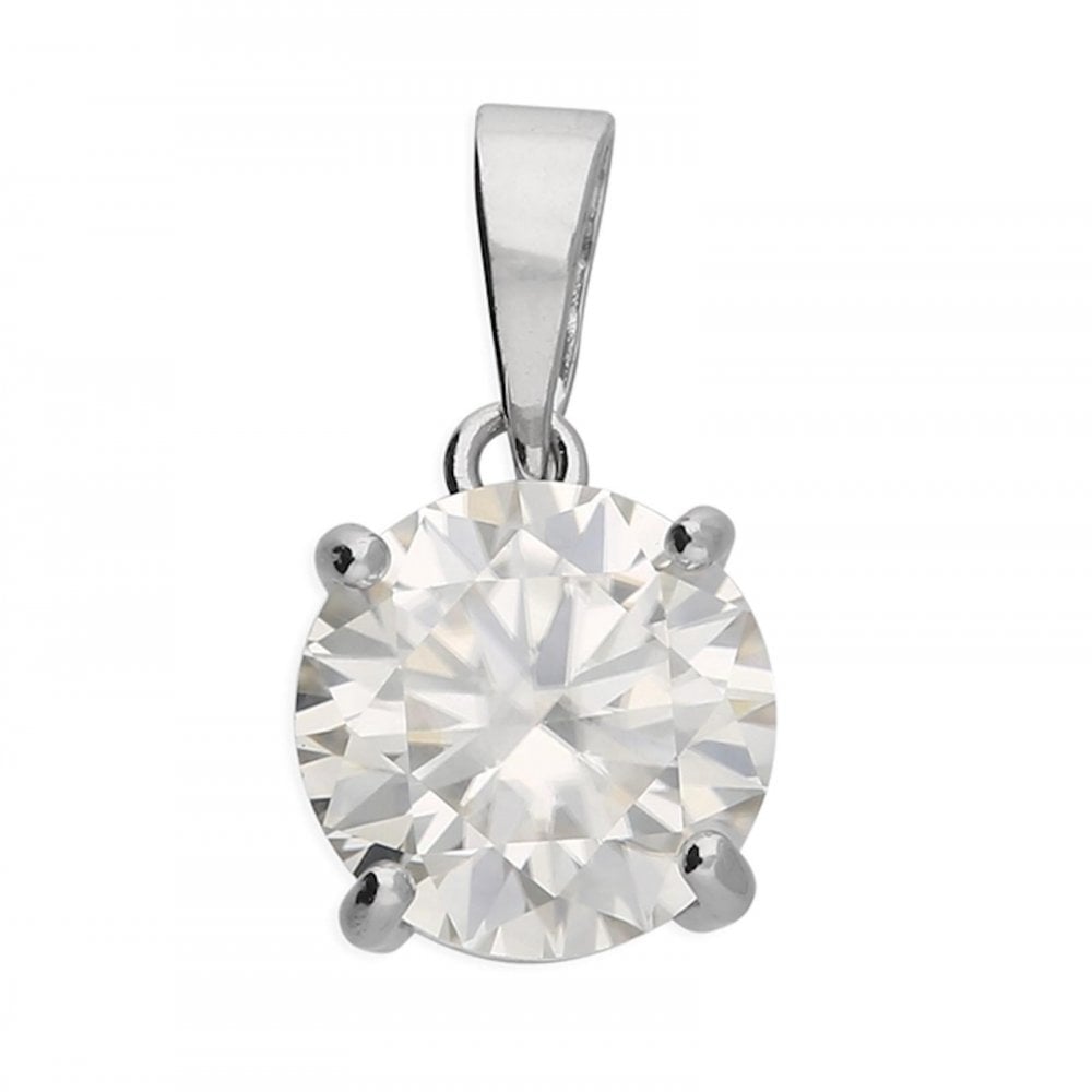 Silver Moissanite 2.00ct Pendant