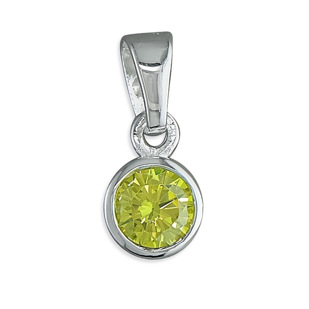 Silver November Birthstone Pendant