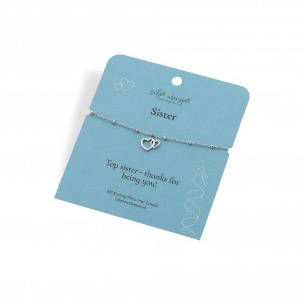 Silver Whisper Sister Bracelet