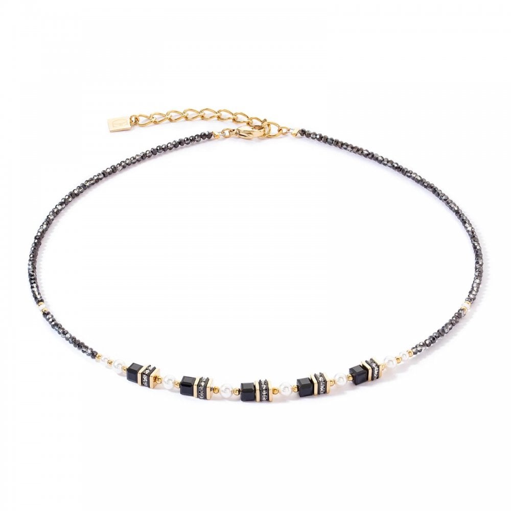 Sparkling Princess Gold-Black Necklace