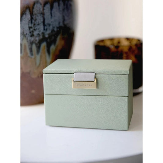 Stackers Sage Green Micro Set of 2 Jewel Box