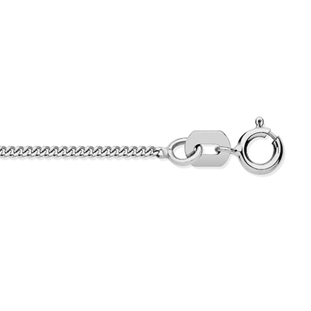 Sterling Silver Close Cut Curb Chain 16"