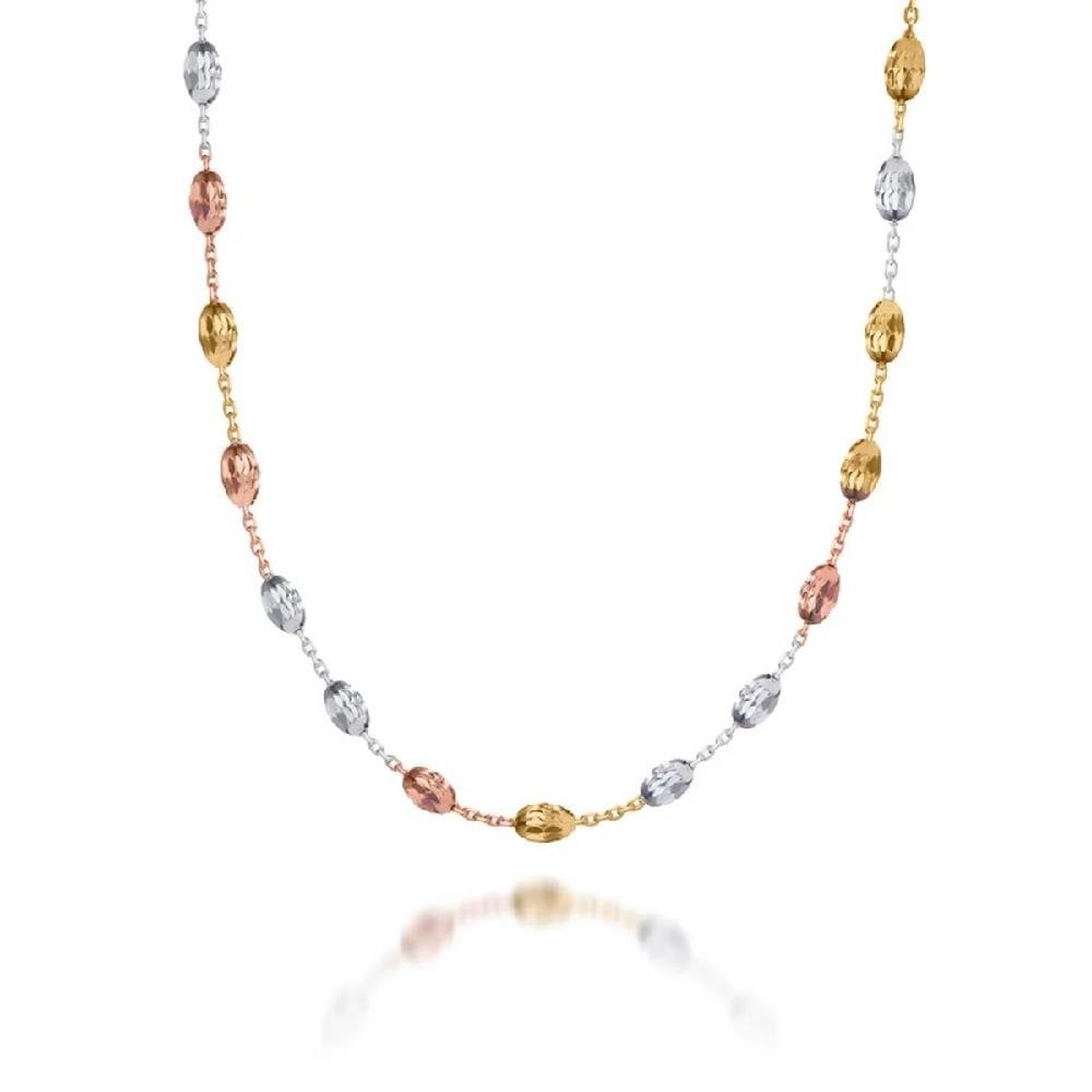 Sterling Silver Gold Plate Mixed 20" Bobble Chain