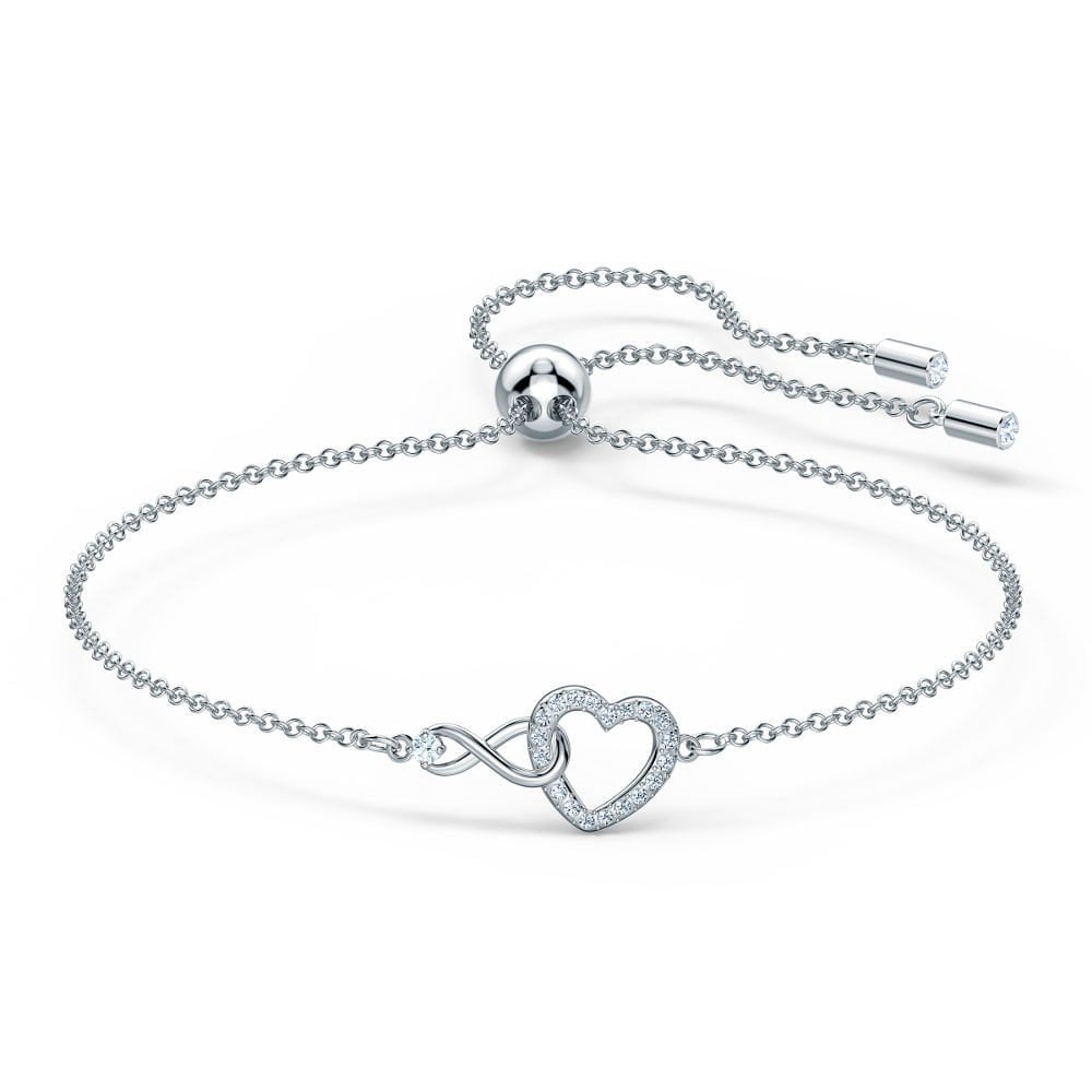 Swarovski Hyperbola Infinity Silver Tone Bracelet
