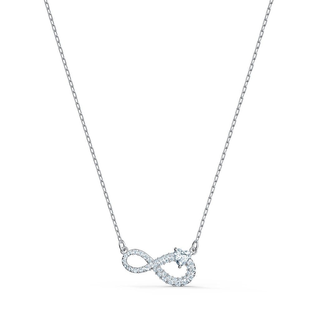 Swarovski Infinity Silver Tone Necklace