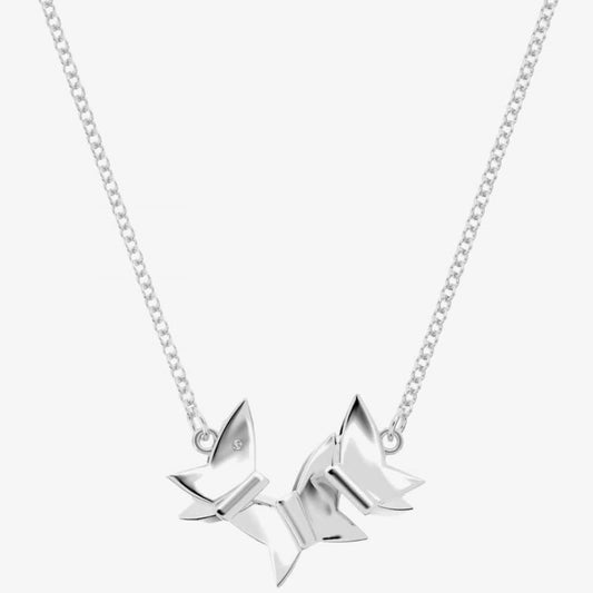 Swarovski Lilia Blue Butterfly Necklace