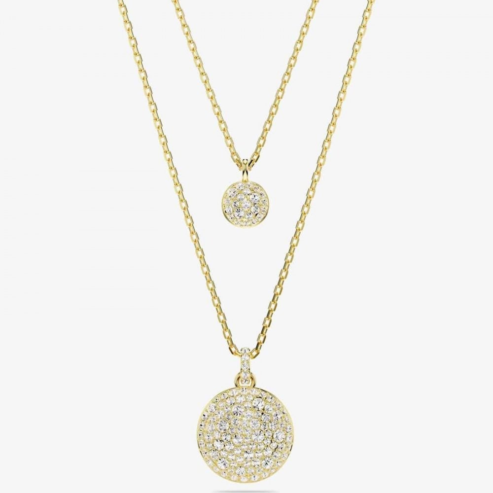 Swarovski Meteora Layer Gold Plated Necklace