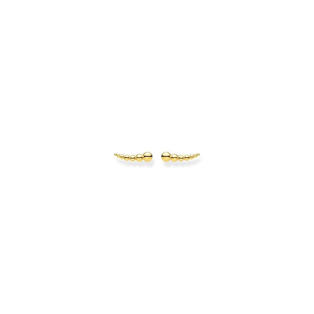 Thomas Sabo Gold Plated Dot Ear Climbers