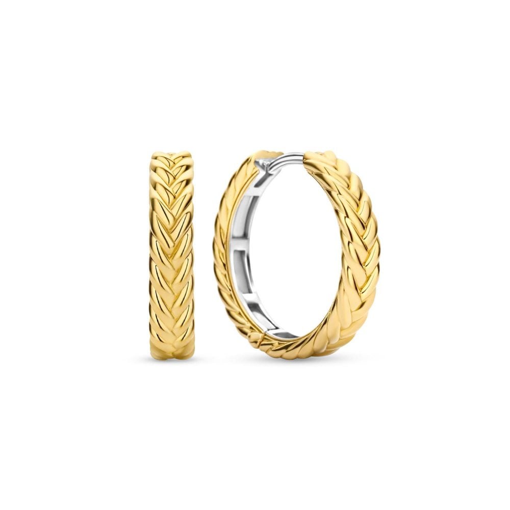 Ti Sento Gold Plated Hoop Earrings