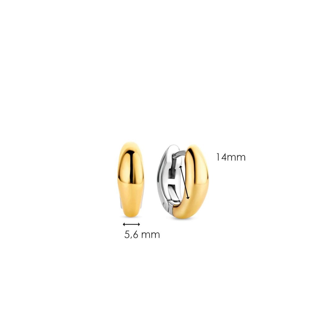 Ti Sento Gold Plated Huggie Earrings