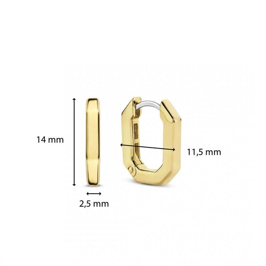 Ti Sento Oval Huggie Earrings