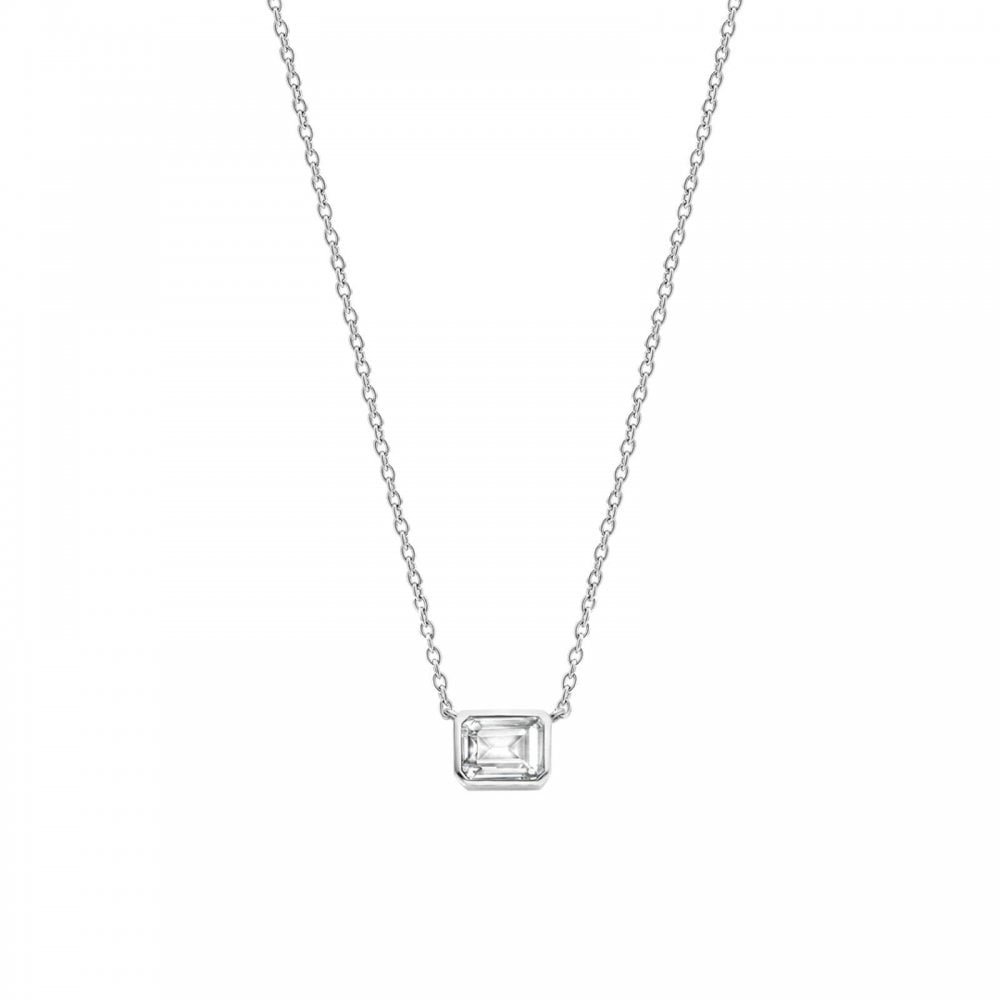 TI SENTO Silver Zirconia Necklace