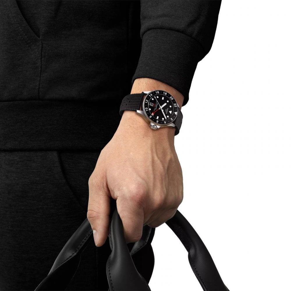Tissot Gents Seastar 1000 Black Quartz Watch