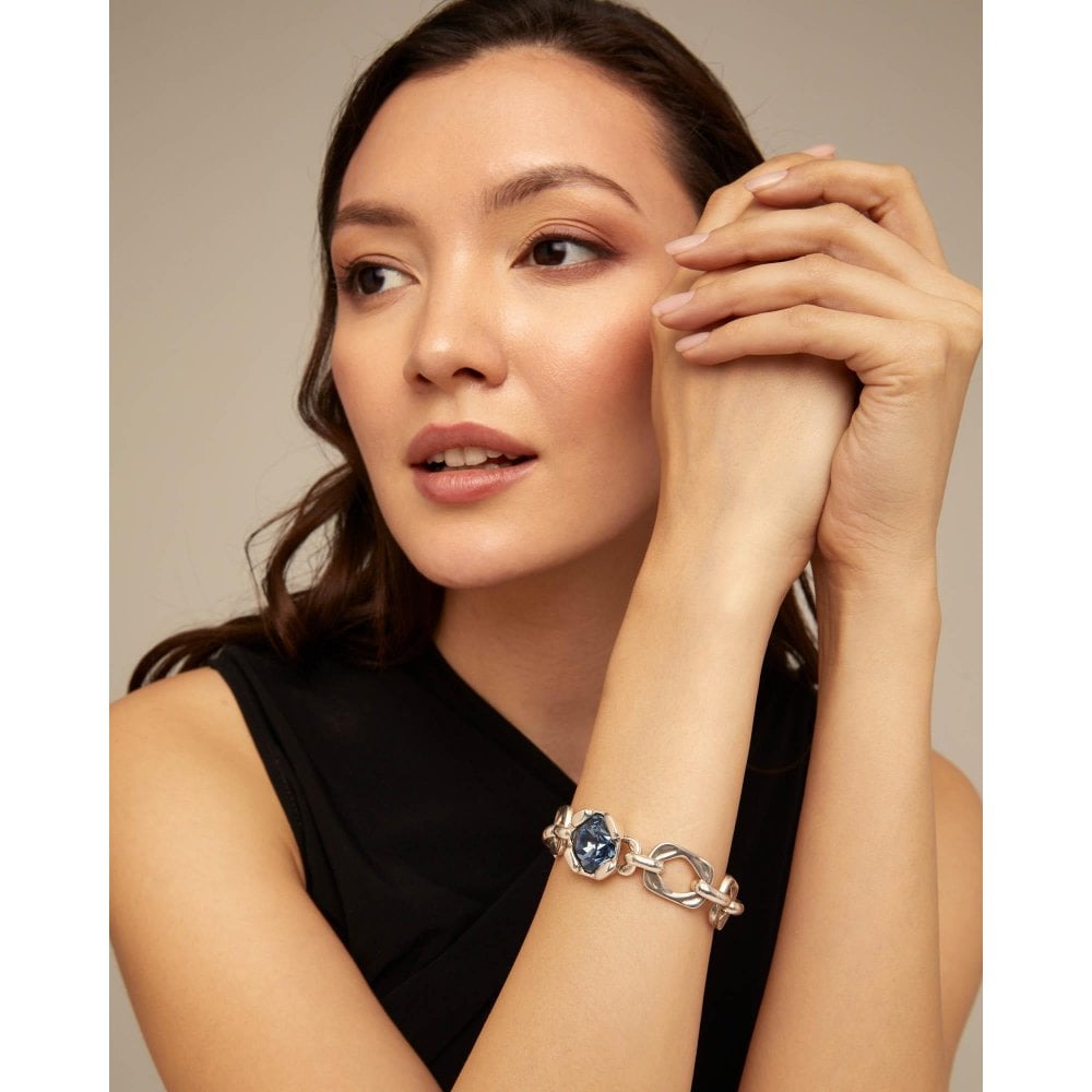 UNOde50 Marvelous Blue Crystal Silver Bracelet