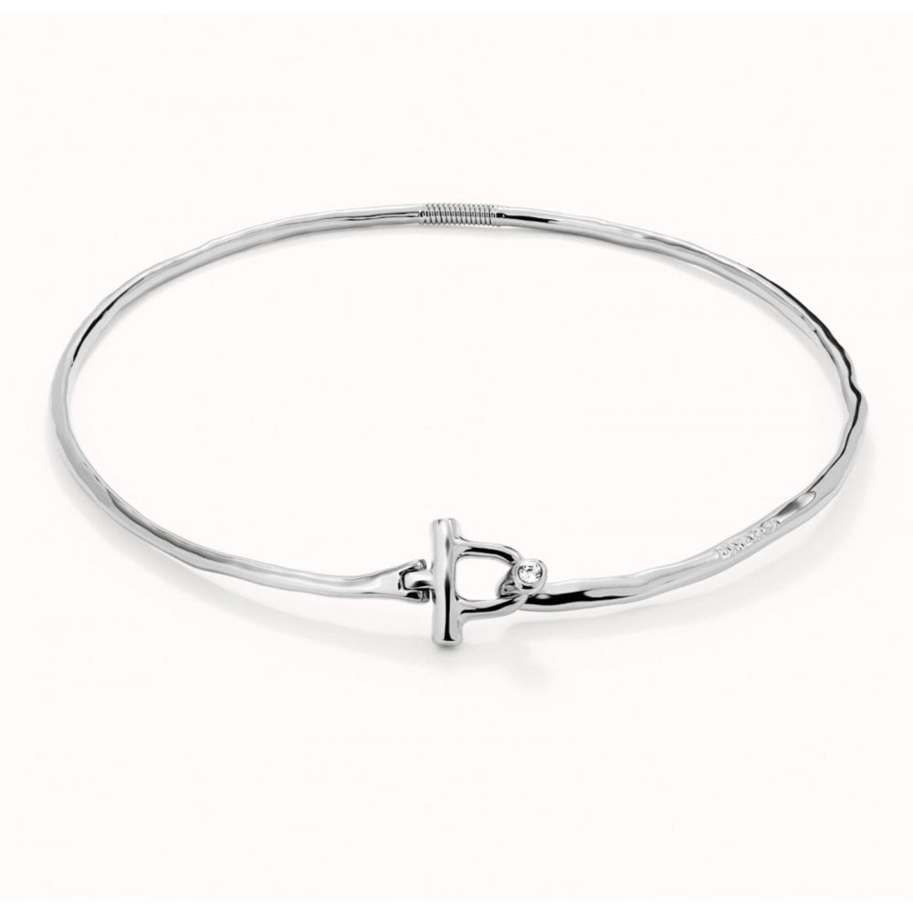 UNOde50 Ser Indomable Rigid Necklace White Topaz