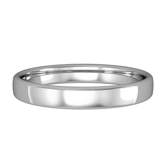 18ct 3mm Bombe Wedding Ring