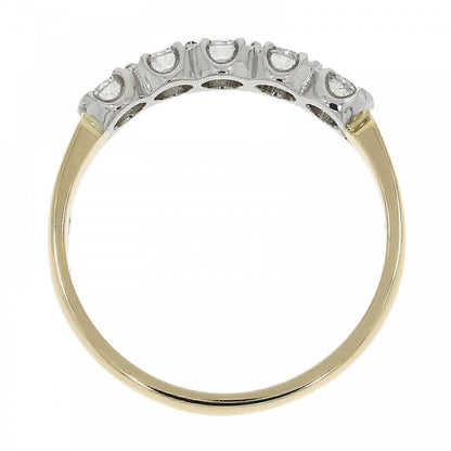 18ct Gold 5 Stone Diamond Eternity Ring