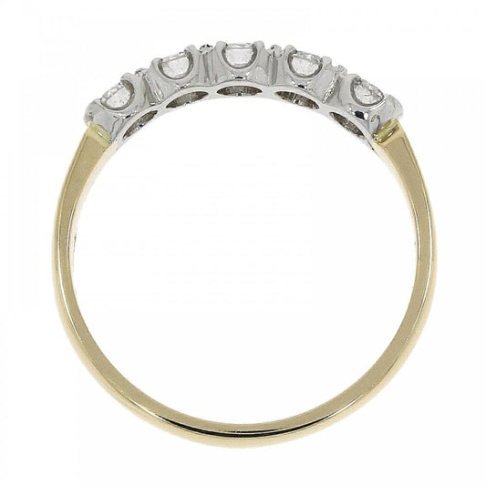 18ct Gold 5 Stone Diamond Eternity Ring