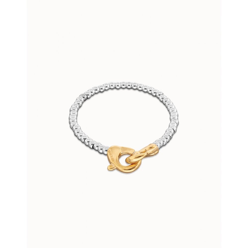 18ct Gold Plated Silver Bead Bracelet