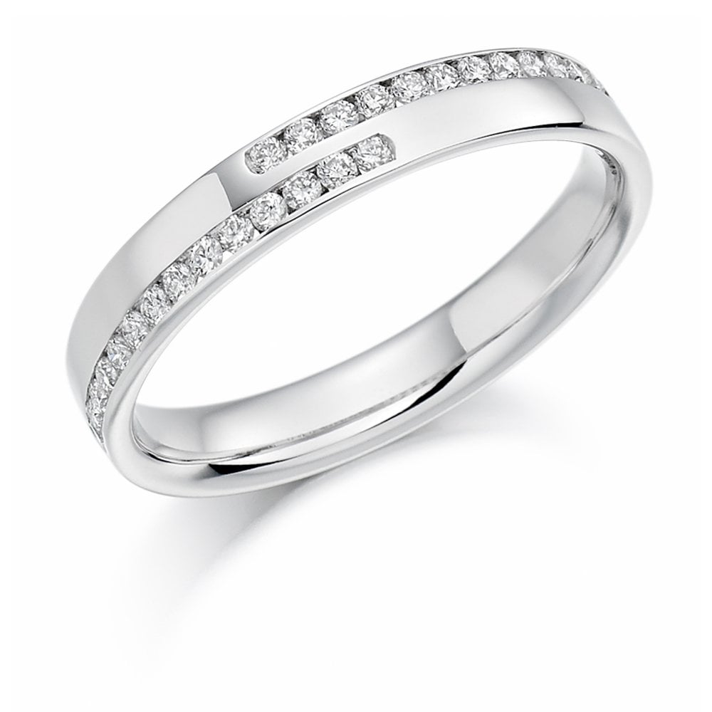 18ct W/G Diamond 0.25ct Wedding/Eternity Ring