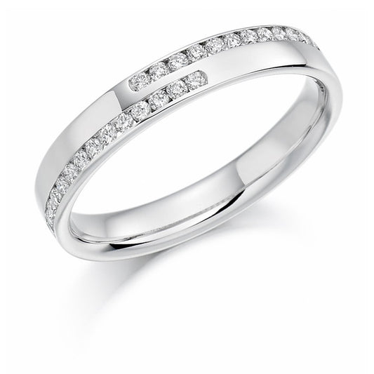 18ct W/G Diamond 0.25ct Wedding/Eternity Ring