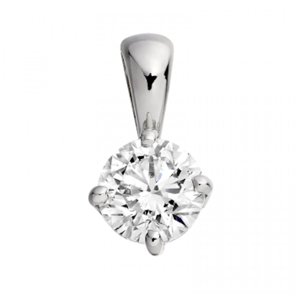 18ct White Gold 0.25ct Diamond Pendant