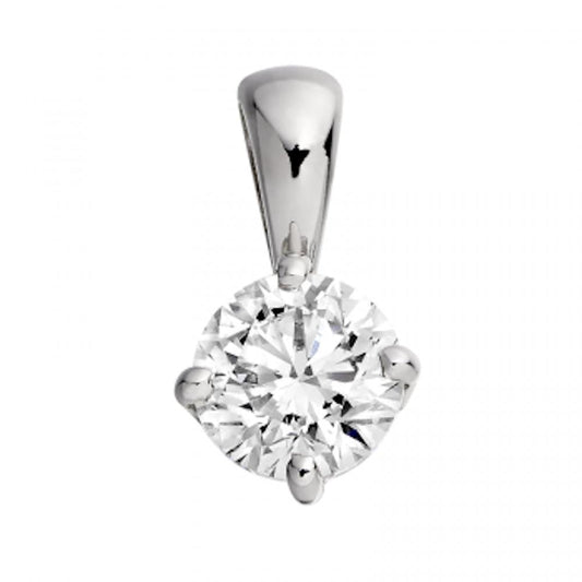 18ct White Gold 0.60ct Diamond Pendant