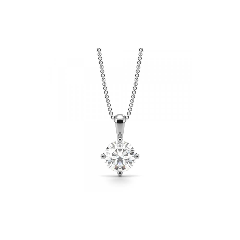 18ct White Gold 0.70ct Diamond Pendant